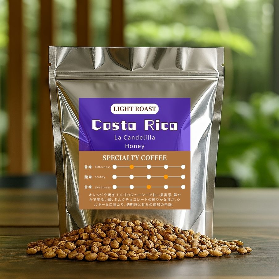 【浅煎り】 コスタリカ カトゥーラ ラ・カンデリージャ農園 ハニー