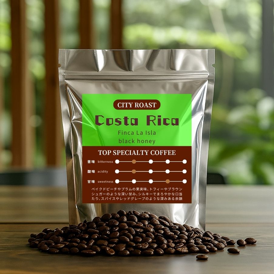 【中深煎り】 コスタリカ ビジャサルチ ラ・イスラ農園 アルバル ブエナ・ヴィスタミル ブラックハニー